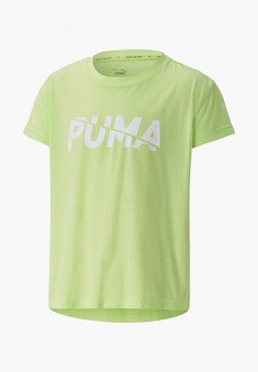 Футболка спортивная, PUMA, цвет: зеленый. Артикул: PU053EGJZRA0. PUMA