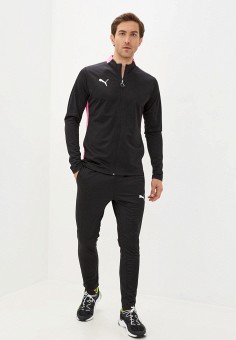 Костюм спортивный, PUMA, цвет: черный. Артикул: PU053EMJZPD7. PUMA