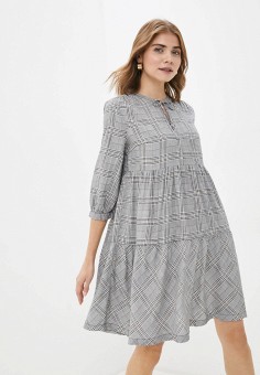 Платье, Q/S designed by, цвет: серый. Артикул: QS006EWKSXY9. Одежда / Платья и сарафаны / Q/S designed by
