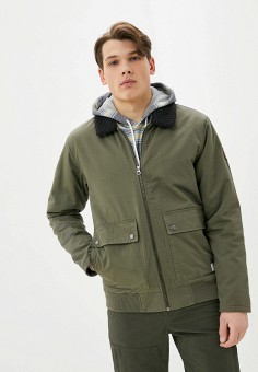 Куртка утепленная, Quiksilver, цвет: хаки. Артикул: QU192EMLHPX4. Одежда / Верхняя одежда / Демисезонные куртки