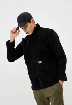 Куртка, Reebok Classic, цвет: черный. Артикул: RE005EMLXCD8. Одежда / Верхняя одежда / Легкие куртки и ветровки