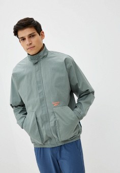 Куртка, Reebok Classic, цвет: бирюзовый. Артикул: RE005EMLXGX4. Одежда / Верхняя одежда / Легкие куртки и ветровки