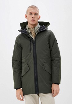 Куртка утепленная, Reebok, цвет: хаки. Артикул: RE160EMJMCQ6. Одежда / Верхняя одежда / Пуховики и зимние куртки / Зимние куртки