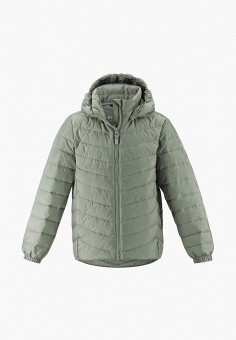 Пуховик, Reima, цвет: серый. Артикул: RE883EKMJXS4. Девочкам / Одежда / Верхняя одежда / Куртки и пуховики