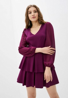 Платье, Rinascimento, цвет: фиолетовый. Артикул: RI005EWKVJM4. Одежда / Платья и сарафаны / Повседневные платья / Rinascimento