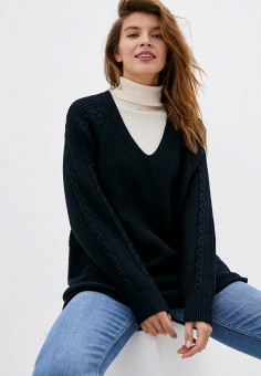 Пуловер, Roxy, цвет: синий. Артикул: RO165EWKNQO9. Одежда / Джемперы, свитеры и кардиганы / Джемперы и пуловеры / Roxy