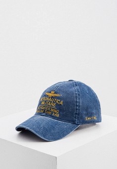 Бейсболка, Aeronautica Militare, цвет: синий. Артикул: RTLAAA028301. Аксессуары / Головные уборы / Бейсболки