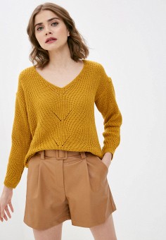 Пуловер, Zabaione, цвет: коричневый. Артикул: RTLAAA305401. Одежда / Джемперы, свитеры и кардиганы / Джемперы и пуловеры / Пуловеры / Zabaione