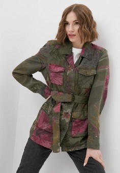 Куртка, Desigual, цвет: хаки. Артикул: RTLAAA378401. Одежда / Desigual