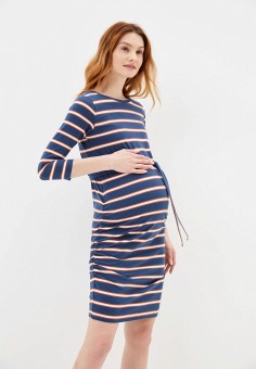 Платье, Mamalicious, цвет: синий. Артикул: RTLAAA431501. Одежда / Одежда для беременных