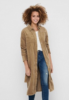 Туника, Only, цвет: коричневый. Артикул: RTLAAA443501. Одежда / Туники