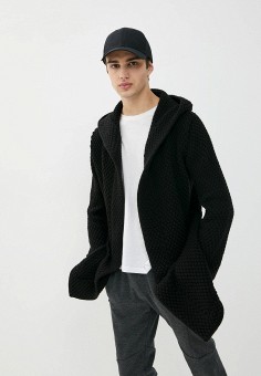 Кардиган, RNT23, цвет: черный. Артикул: RTLAAA528201. Одежда / Джемперы, свитеры и кардиганы / Кардиганы