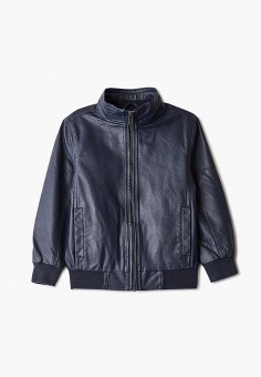 Куртка кожаная, OVS, цвет: синий. Артикул: RTLAAA584001. Мальчикам / Одежда / Верхняя одежда