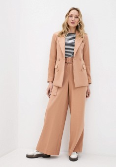 Костюм, Hey Look, цвет: бежевый. Артикул: RTLAAA607201. Одежда / Пиджаки и костюмы / Костюмы с брюками