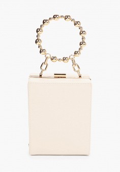 Клатч, Topshop, цвет: бежевый. Артикул: RTLAAA758301. Topshop