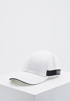 Бейсболка, Emporio Armani, цвет: белый. Артикул: RTLAAB075201. Аксессуары / Головные уборы