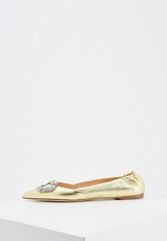Балетки, Rupert Sanderson, цвет: золотой. Артикул: RTLAAB417701. Обувь / Балетки