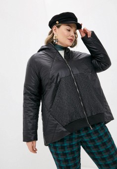 Куртка утепленная, Nataliy Beate, цвет: черный. Артикул: RTLAAB704301. Одежда / Верхняя одежда / Nataliy Beate