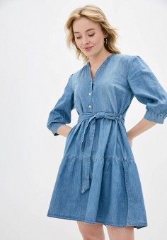 Платье джинсовое, Jacqueline de Yong, цвет: голубой. Артикул: RTLAAC209001. Одежда / Jacqueline de Yong