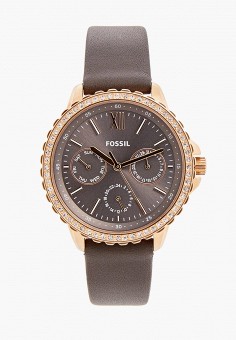 Часы, Fossil, цвет: коричневый. Артикул: RTLAAC227001. Аксессуары / Часы / Fossil