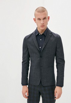 Пиджак, Calvin Klein, цвет: серый. Артикул: RTLAAC889101. Premium / Одежда