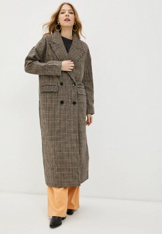 Пальто, Missguided, цвет: коричневый. Артикул: RTLAAC915201. Одежда / Верхняя одежда / Missguided