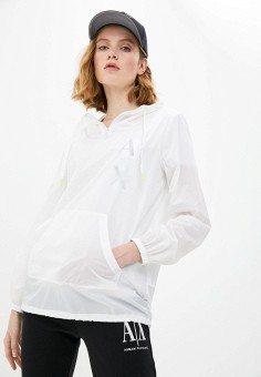 Куртка, Armani Exchange, цвет: белый. Артикул: RTLAAD038601. Одежда / Верхняя одежда / Armani Exchange