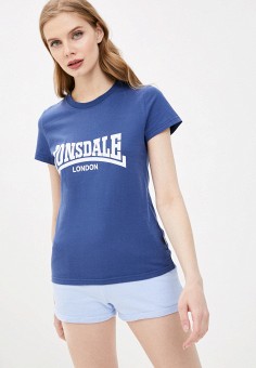 Футболка, Lonsdale, цвет: синий. Артикул: RTLAAD277501. Одежда / Lonsdale