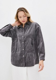 Рубашка, Nataliy Beate, цвет: серый. Артикул: RTLAAD660001. Одежда / Блузы и рубашки / Nataliy Beate