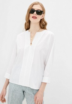 Блуза, Cappellini, цвет: белый. Артикул: RTLAAE025001. Одежда / Блузы и рубашки / Блузы / Cappellini