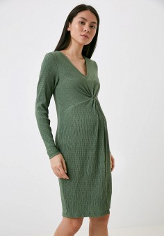 Платье, Mamalicious, цвет: зеленый. Артикул: RTLAAE744201. Одежда / Одежда для беременных