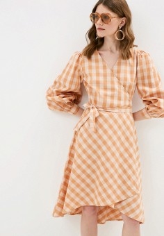 Платье, Y.A.S, цвет: оранжевый. Артикул: RTLAAE919701. Одежда / Y.A.S