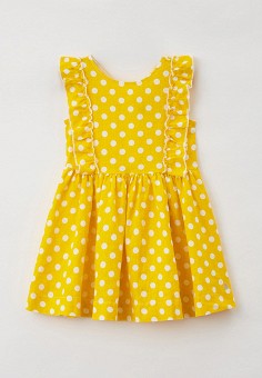 Платье, Petit Bateau, цвет: желтый. Артикул: RTLAAF940301. Petit Bateau