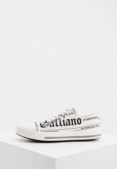 Кеды, John Galliano, цвет: белый. Артикул: RTLAAG325301. 