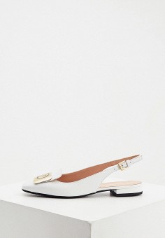 Туфли, Pollini, цвет: белый. Артикул: RTLAAG872302. Premium / Обувь / Туфли / Туфли с открытой пяткой / Pollini