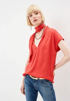 Блуза, Just Cavalli, цвет: красный. Артикул: RTLAAG978301. Одежда / Блузы и рубашки / Блузы / Just Cavalli