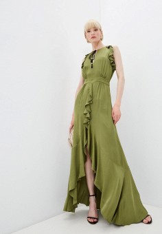 Платье, Just Cavalli, цвет: хаки. Артикул: RTLAAG996301. Одежда / Just Cavalli