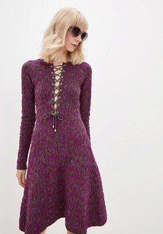 Платье, Just Cavalli, цвет: фиолетовый. Артикул: RTLAAG997101. Just Cavalli