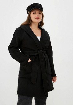 Пальто, Stefanel, цвет: черный. Артикул: RTLAAH493001. Одежда / Stefanel