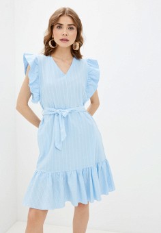 Платье, Rinascimento, цвет: голубой. Артикул: RTLAAH882102. Одежда / Платья и сарафаны / Повседневные платья / Rinascimento