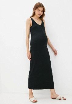Платье, Mamalicious, цвет: черный. Артикул: RTLAAJ938301. Одежда / Одежда для беременных