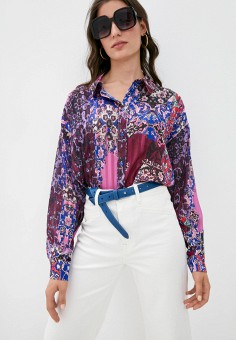 Блуза, Silvian Heach, цвет: мультиколор. Артикул: RTLAAK051802. Одежда / Блузы и рубашки / Блузы / Silvian Heach