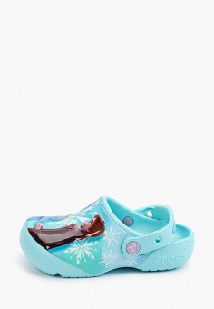 Сабо, Crocs, цвет: голубой. Артикул: RTLAAK109301. Девочкам / Обувь / Резиновая обувь