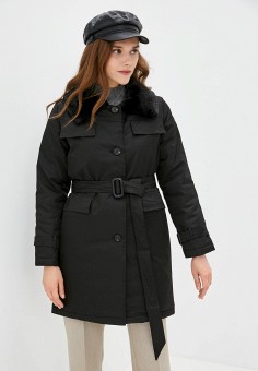 Куртка утепленная, Elsi, цвет: черный. Артикул: RTLAAK141601. Одежда / Верхняя одежда / Elsi