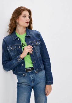 Куртка джинсовая, Diesel, цвет: синий. Артикул: RTLAAK178201. Одежда / Верхняя одежда / Diesel