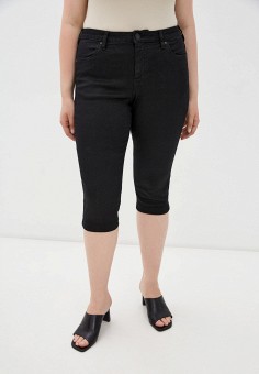 Шорты джинсовые, Zizzi, цвет: черный. Артикул: RTLAAK243801. Одежда / Шорты / Zizzi