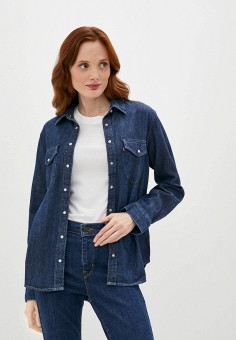 Рубашка джинсовая, Levi's®, цвет: синий. Артикул: RTLAAK431401. Одежда / Блузы и рубашки / Рубашки