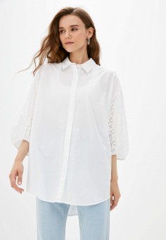Блуза, Tiffosi, цвет: белый. Артикул: RTLAAK467901. Одежда / Блузы и рубашки / Блузы / Tiffosi