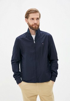 Куртка, Tommy Hilfiger, цвет: бирюзовый, синий. Артикул: RTLAAL070901. Одежда / Верхняя одежда / Легкие куртки и ветровки