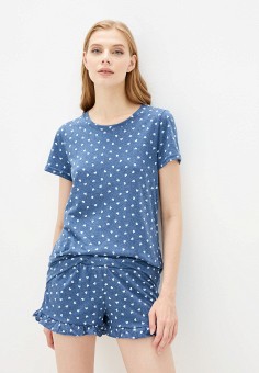Пижама, Rene Santi, цвет: синий. Артикул: RTLAAL224801. Одежда / Домашняя одежда / Пижамы